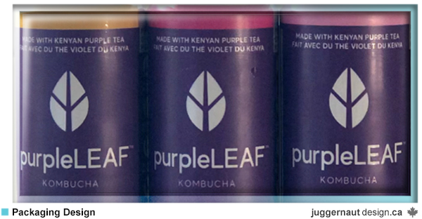 Purple Leaf Kombucha Can Design