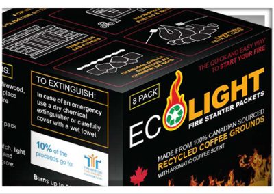 Eco Light Fire Starter Packet Packaging