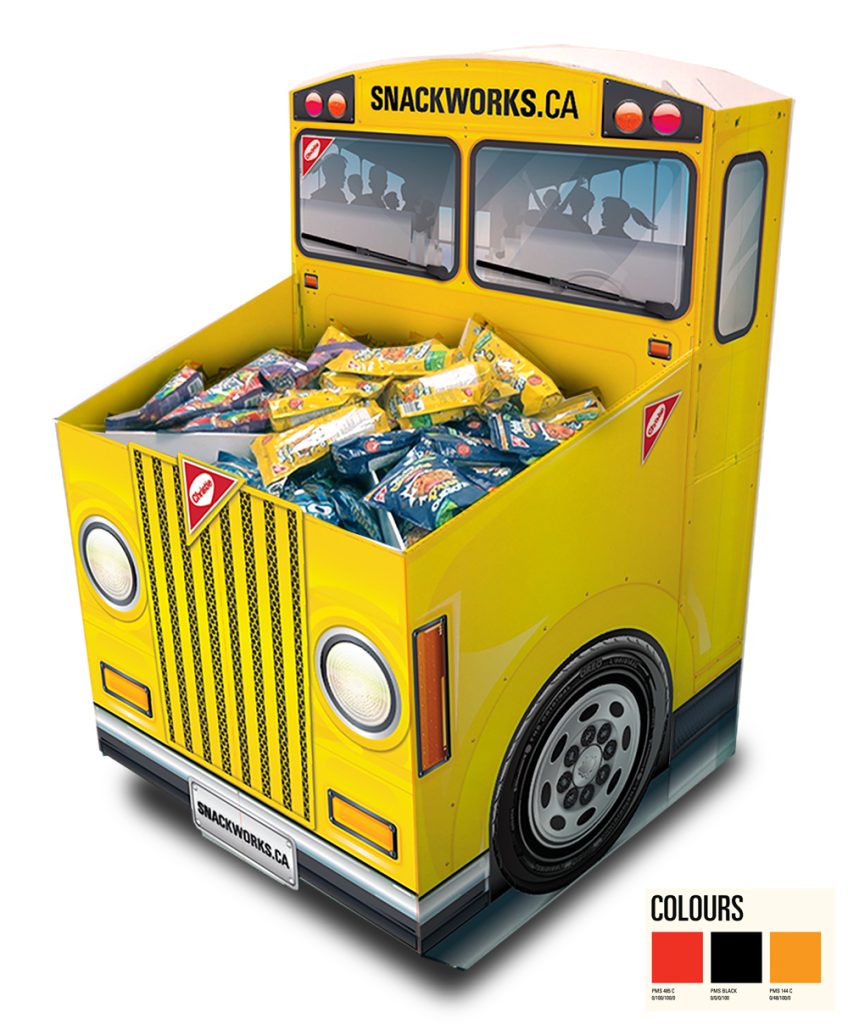 mondelez-school-bus-back-to-school-retail-pos-display-adam-jarvis-juggernaut-toronto-retail-dumpbin