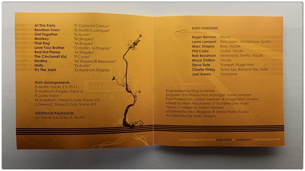 3-king-sunshine-second-movement-cd-album-design-by-adam-jarvis-toronto