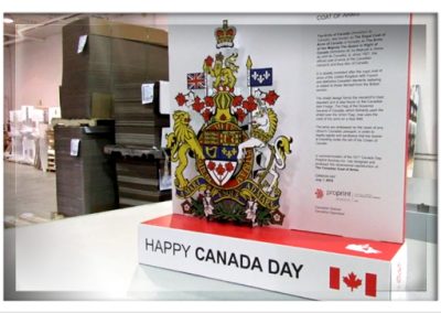 Canada Coat of Arms – Corrugate Display