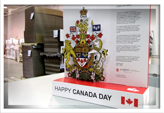 Canada Coat of Arms – Corrugate Display