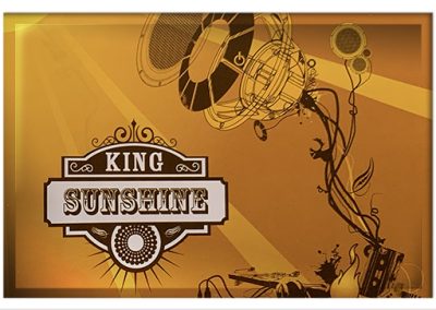 King Sunshine logo and album design