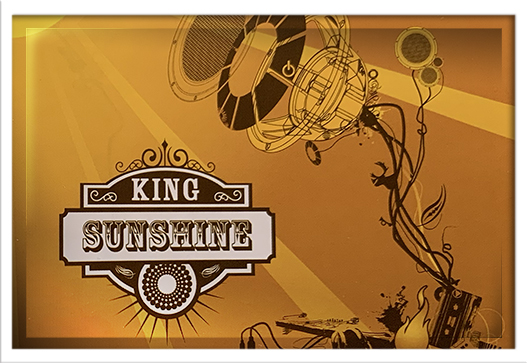 King Sunshine logo and album design