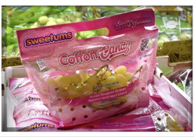 Sweetums® Cotton Candy Grapes packaging