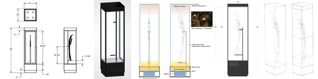 sketches-loki-marvel-display-vertical-vitrine-display-made-in-canada-juggernaut-design-toronto-adam-jarvis
